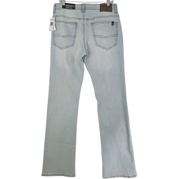 Buffalo David Bitton~Mens 32×32~Blue Slim Boot/King Jeans ASH-X Zip Fly $109 NWT - Picture 3 of 16